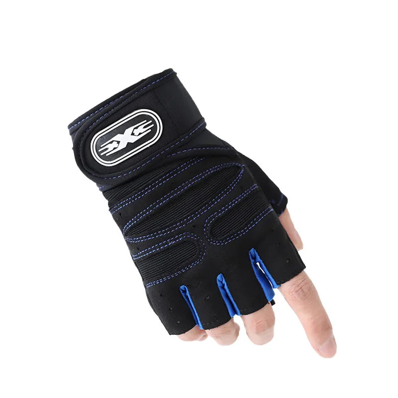 Gym Gloves, Sports Gloves, Anti-slip and Breathable Gloves, Design Wrist Protective Gloves for Men and Women for Running