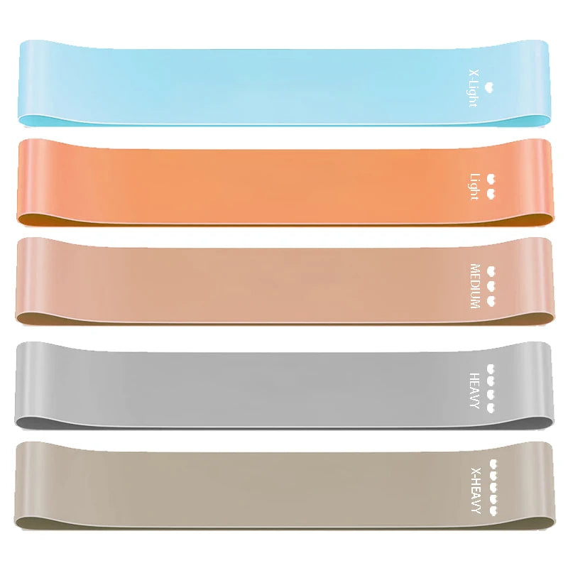 Resistance Exercise Loop Bands Set Workout Bands for Women and Men Stretch Bands 5 Different Resistance Levels for Booty Legs