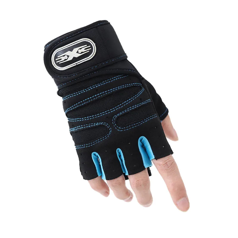 Gym Gloves, Sports Gloves, Anti-slip and Breathable Gloves, Design Wrist Protective Gloves for Men and Women for Running