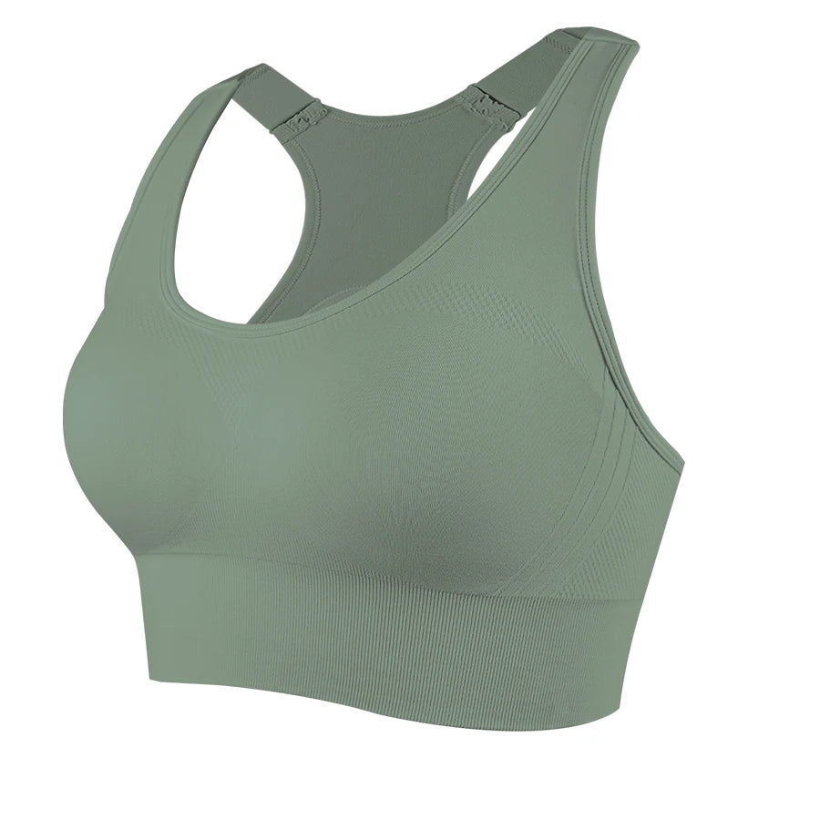 Sports Bras for Women Hollow Out Breathable Seamless Stretchy Beautiful Back Yoga Bra with Removable Cups Gym Sportswear