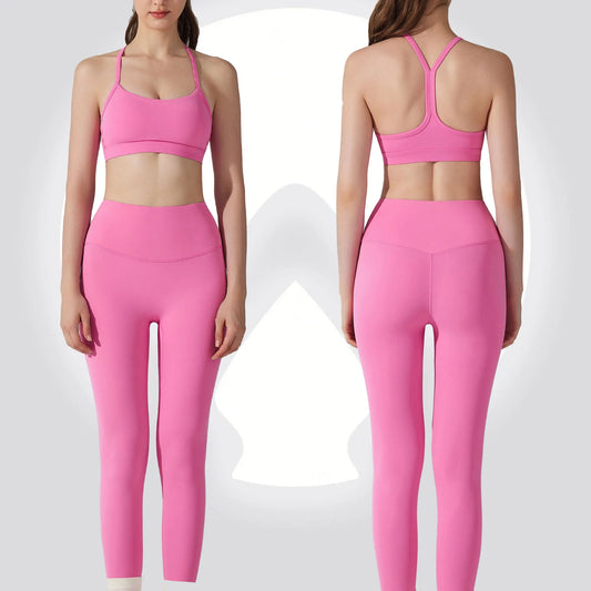 Women's Matching Activewear Set Sports Bra & High Waist Leggings 2-Piece Workout Outfit Gym Clothes for Yoga, Running & Fitness