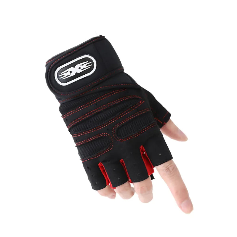 Gym Gloves, Sports Gloves, Anti-slip and Breathable Gloves, Design Wrist Protective Gloves for Men and Women for Running