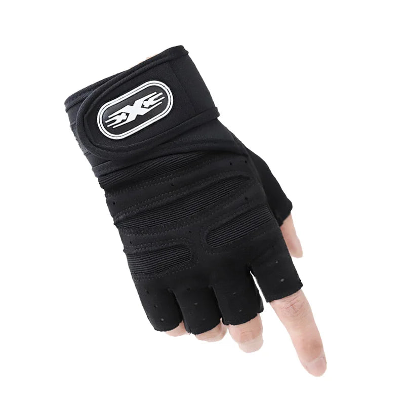 Gym Gloves, Sports Gloves, Anti-slip and Breathable Gloves, Design Wrist Protective Gloves for Men and Women for Running